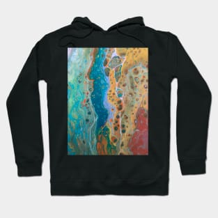 Pouring abstract art Hoodie